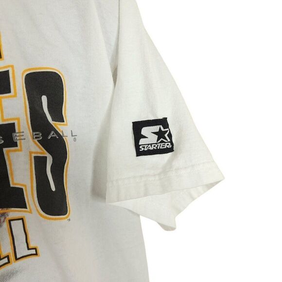 Pittsburgh Pirates Starter T Shirt Vintage 90s MLB Baseball Made In USA Mens - Picture 5 of 8